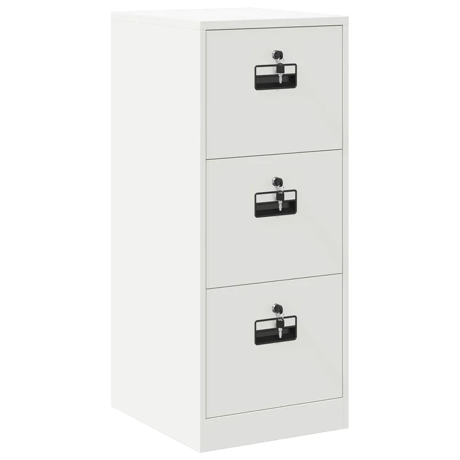 Cabinet de Dossier avec tiroir Blanc 44 x 50 x 106.5 cm - 2