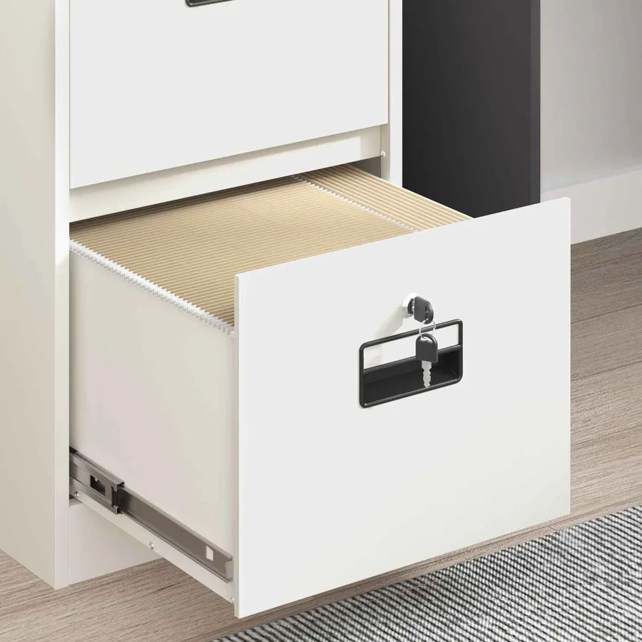 Cabinet de Dossier avec tiroir Blanc 44 x 50 x 106.5 cm - 5