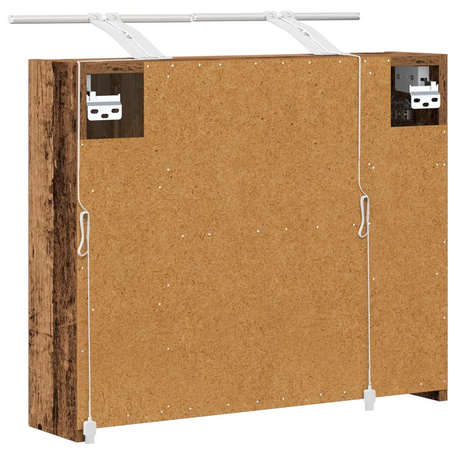 Armoire Miroir de Salle de Bain Bois ancien 60 x 14,5 x 50 cm - 9