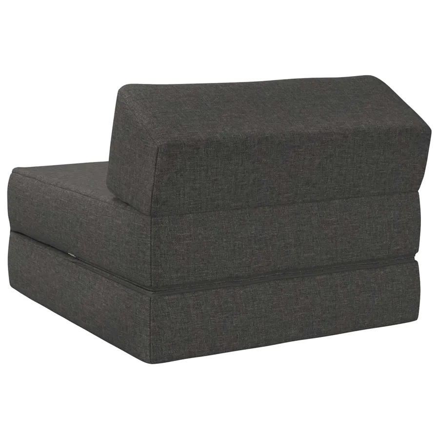 Canapé-lit pliable Gris foncé 60 x 70 x 41 cm Tissu - 5