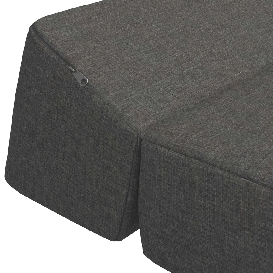 Canapé-lit pliable Gris foncé 60 x 70 x 41 cm Tissu - 6