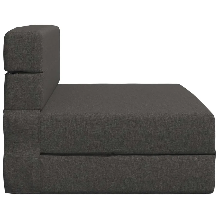 Canapé-lit pliable Gris foncé 70 x 80 x 60 cm Tissu - 4