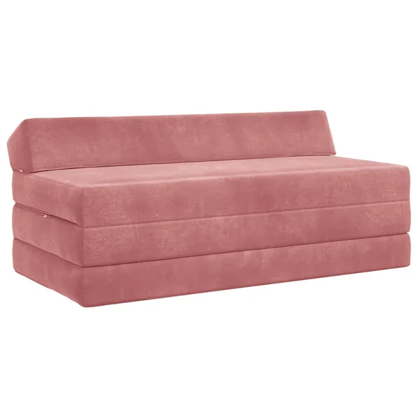 Canapé-lit pliable Rose 120 x 60 x 49 cm Tissu