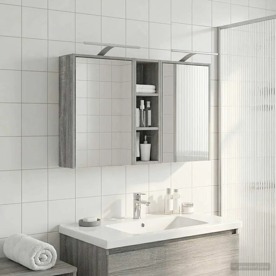 Ensemble de Meubles de Salle de Bain 3 pcs 106 x 16 x 62,5 cm