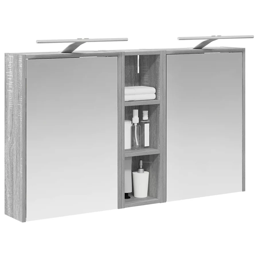 Ensemble de Meubles de Salle de Bain 3 pcs 106 x 16 x 62,5 cm - 3