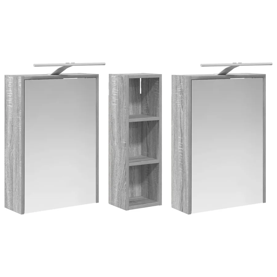 Ensemble de Meubles de Salle de Bain 3 pcs 106 x 16 x 62,5 cm - 5