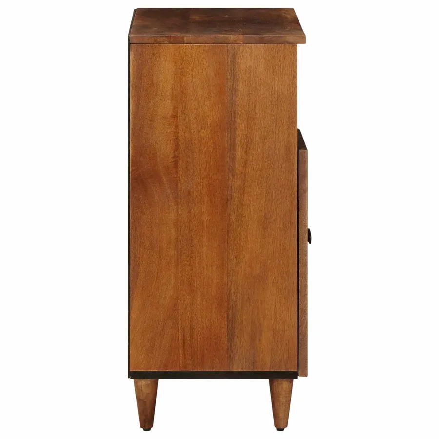 Buffet avec porte Noyer 60 x 33 x 75 cm Bois de mangue massif - 5