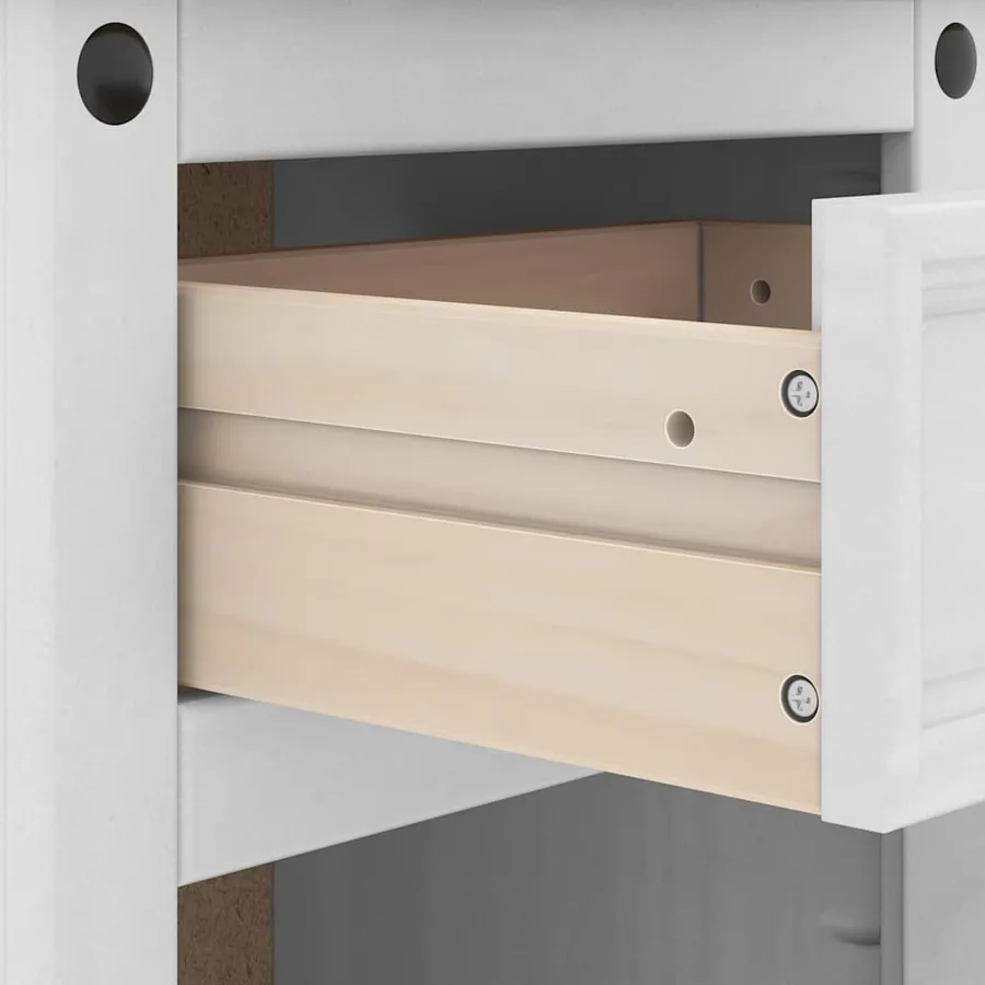 Table de chevet Corona Blanc 45 x 35 x 64 cm Pin massif - 8