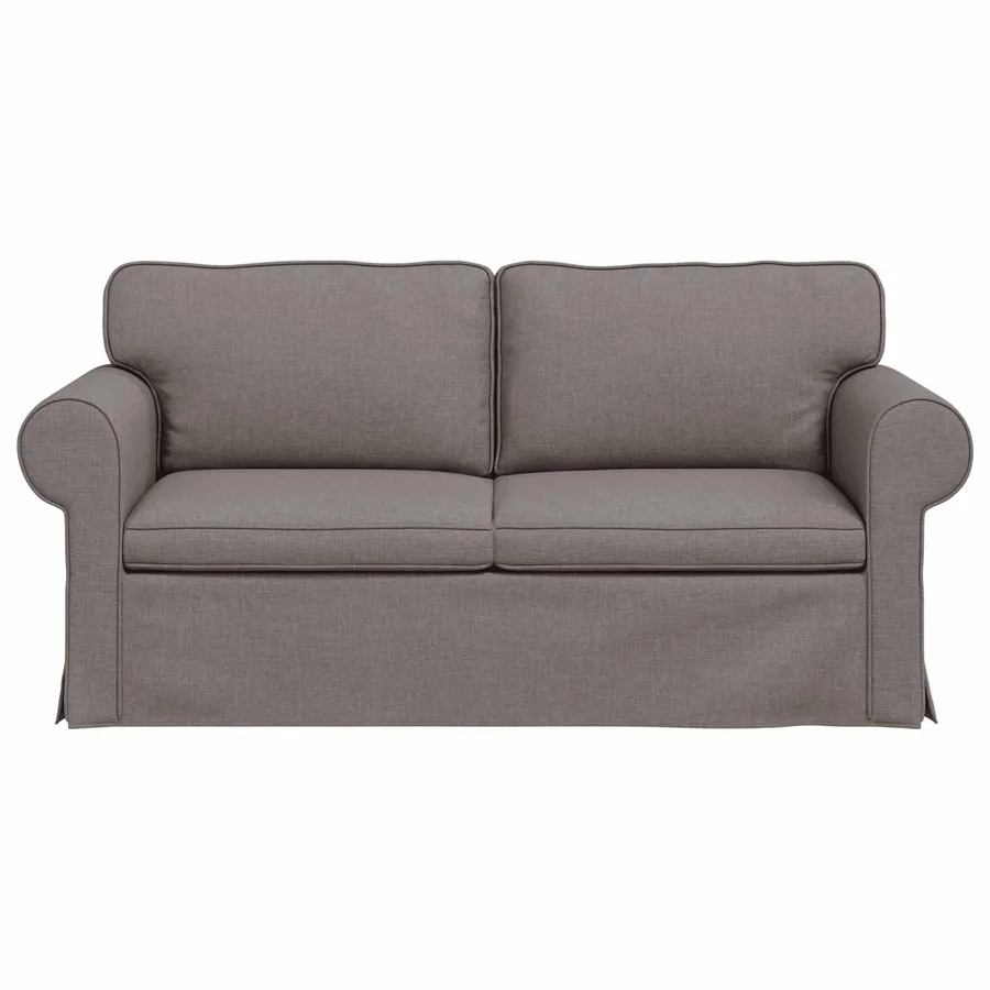Canapé Taupe 175 x 82 x 80 cm tissu - 4