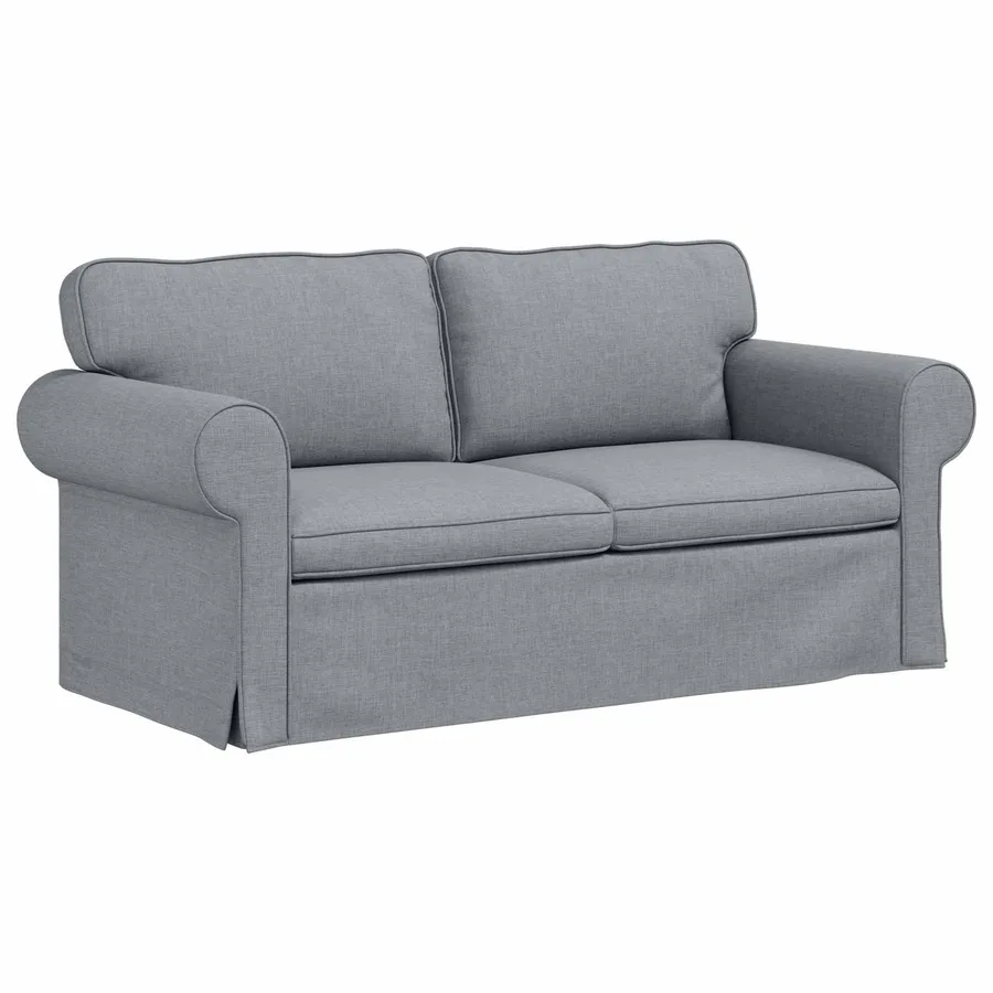 Canapé Gris clair 175 x 82 x 80 cm tissu - 2