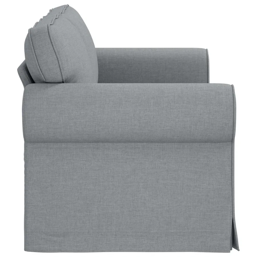 Canapé Gris clair 175 x 82 x 80 cm tissu - 5