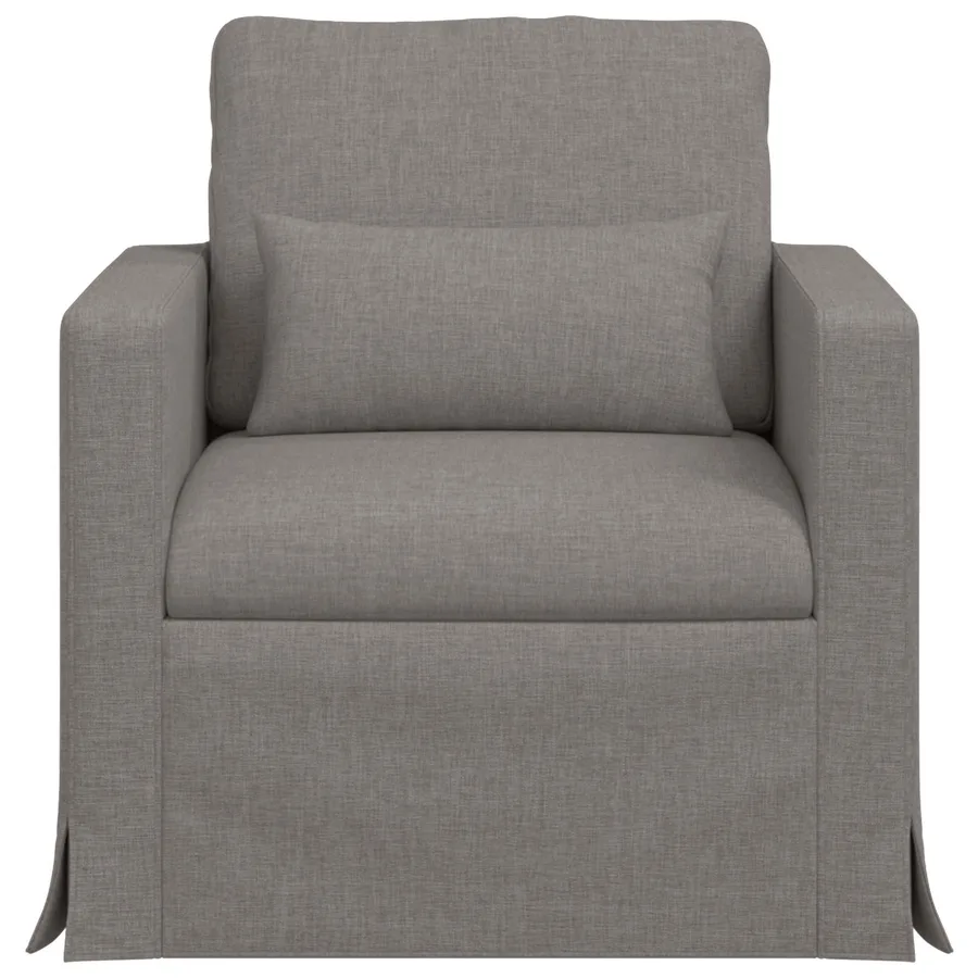 Canapé Taupe 78 x 78 x 80 cm tissu - 4