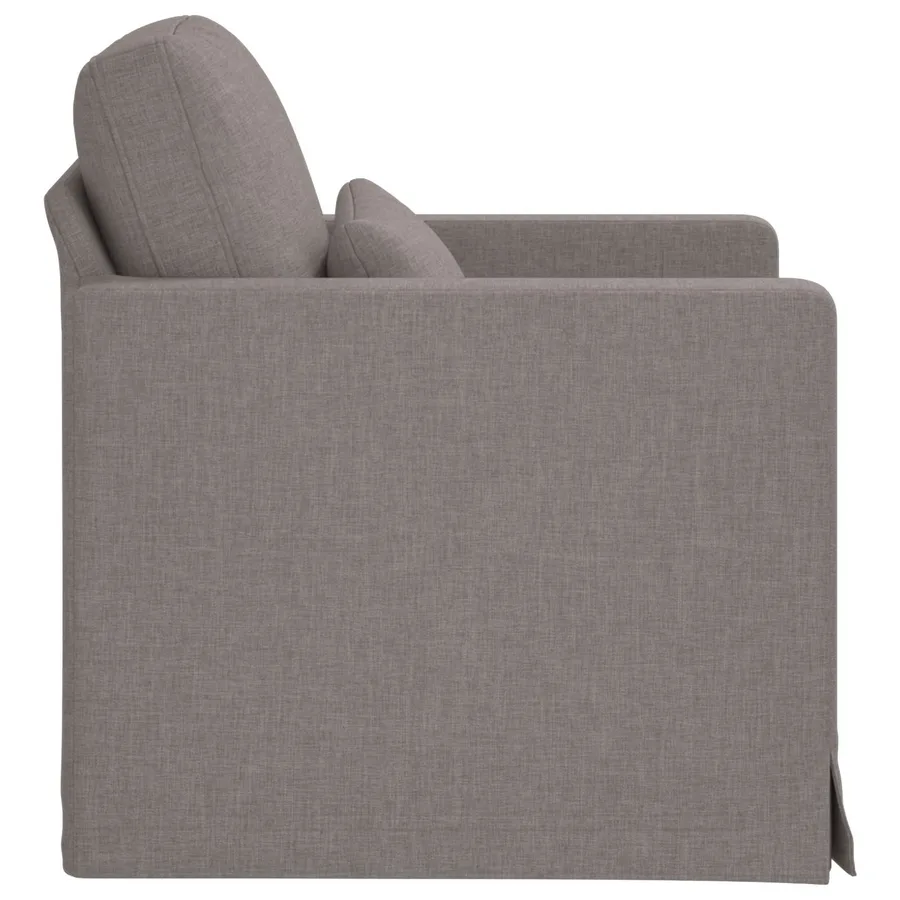Canapé Taupe 78 x 78 x 80 cm tissu - 5