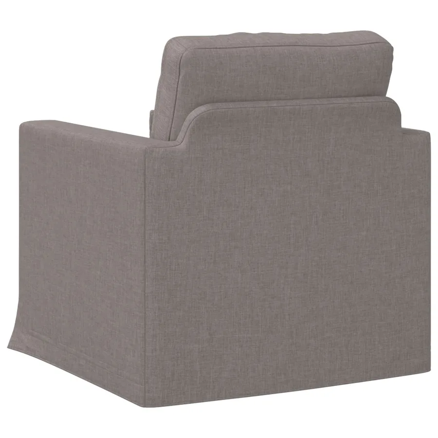 Canapé Taupe 78 x 78 x 80 cm tissu - 6
