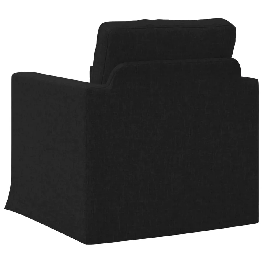Canapé Noir 78 x 78 x 80 cm tissu - 6