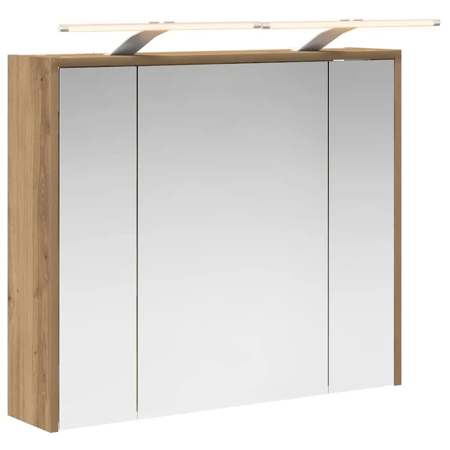 Armoire Miroir de Salle de Bain Chêne artisan - 2