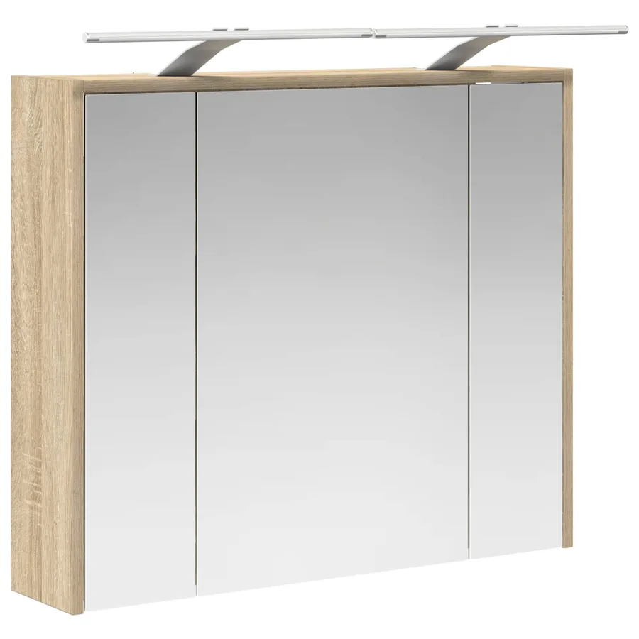 Armoire Miroir de Salle de Bain Chêne Sonoma - 5