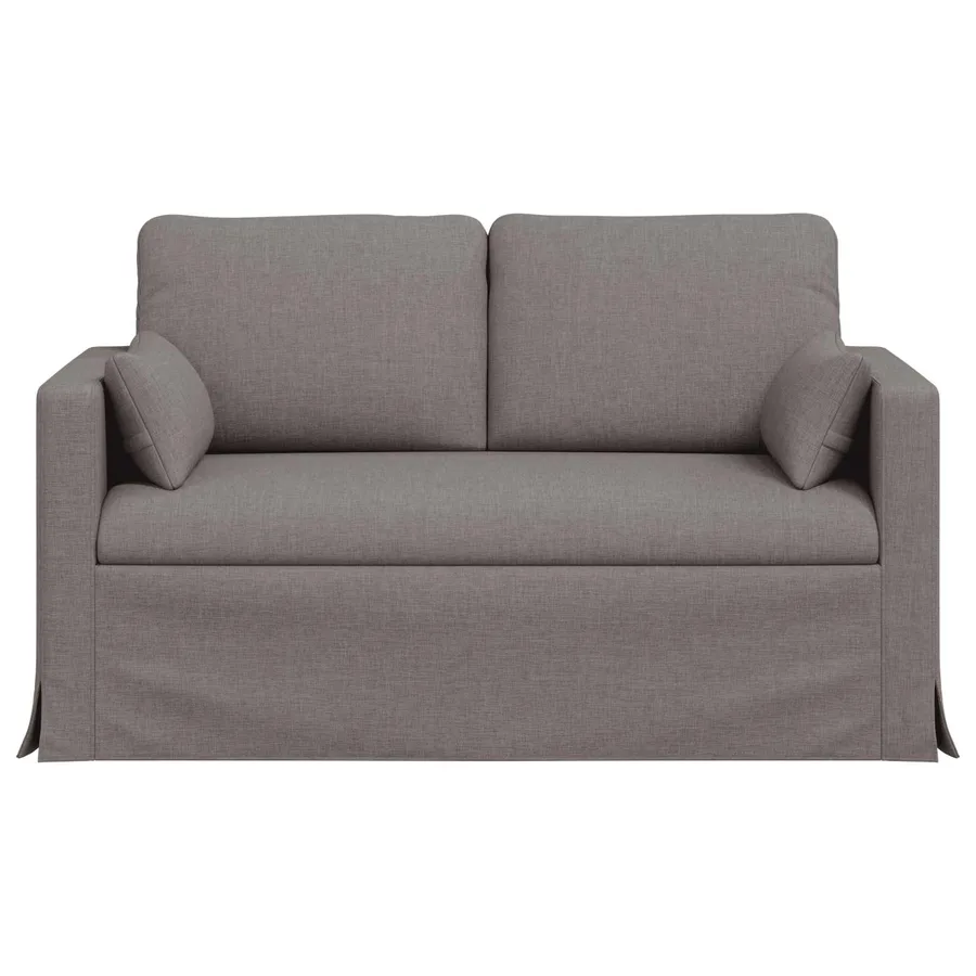 Canapé Taupe 139 x 78 x 80 cm tissu - 4