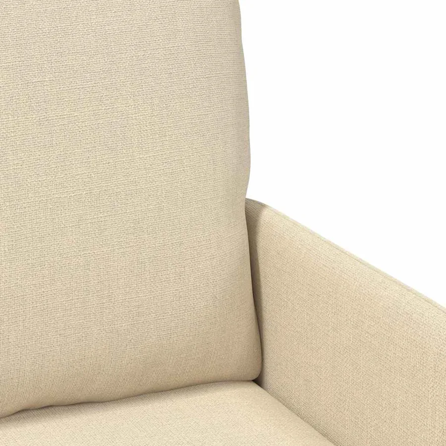 Canapés avec coussin 110cm Crème Contreplaqué - 7