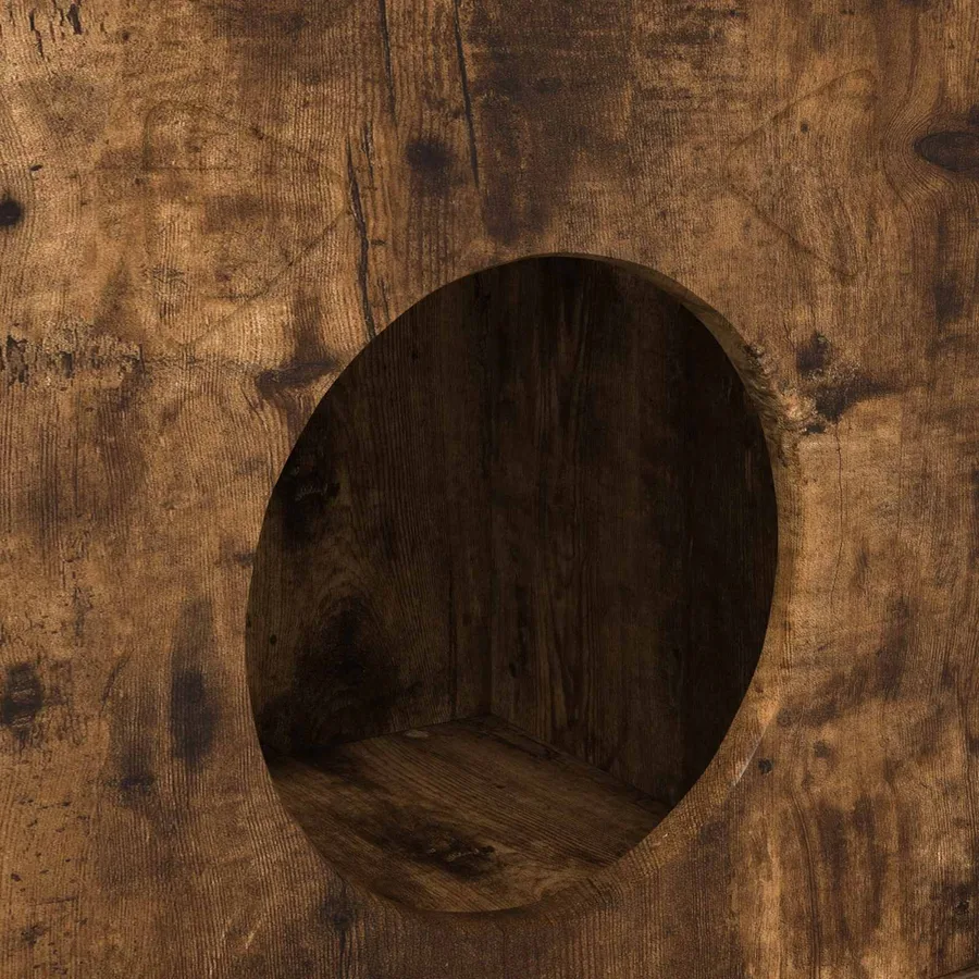 Maison pour chat Chêne fumé 72 x 42.5 x 70 cm Bois d'ingénierie - 11