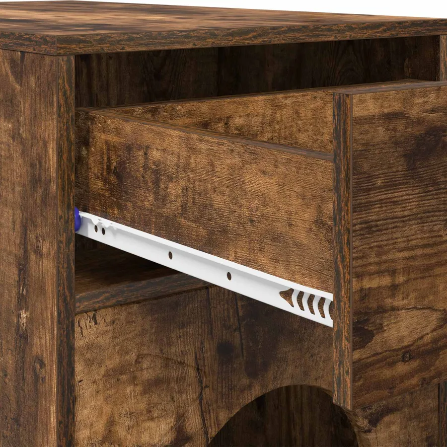 Maison pour chat Chêne fumé 72 x 42.5 x 70 cm Bois d'ingénierie - 9