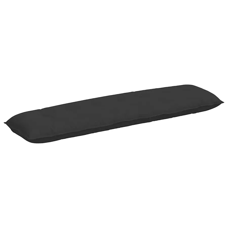 Coussin de Dos Noir 200 x 50 cm Tissu en microfibre - 2