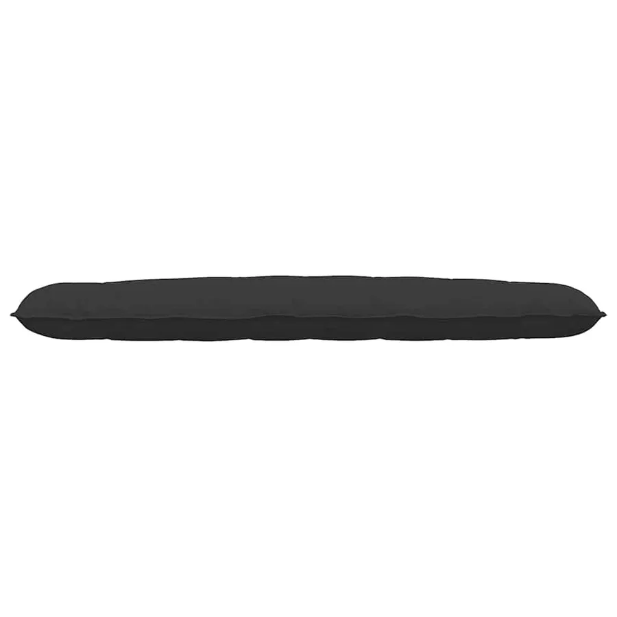 Coussin de Dos Noir 200 x 50 cm Tissu en microfibre - 5