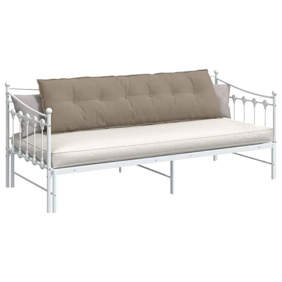 Coussin de Dos Taupe 180 x 50 cm Tissu en microfibre - 3