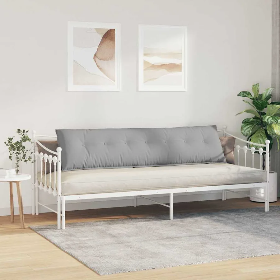 Coussin de Dos Gris nuage 200 x 19 x 50 cm tissu - 4