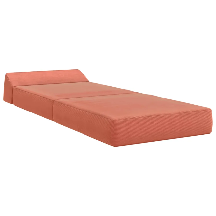 Canapé-lit pliable Rouge orange 60 x 70 x 41 cm Tissu - 3