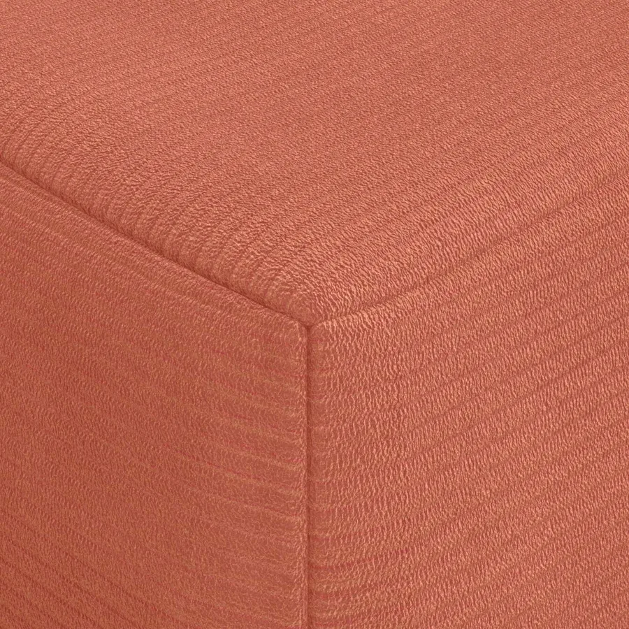 Canapé-lit pliable Rouge orange 60 x 70 x 41 cm Tissu - 7