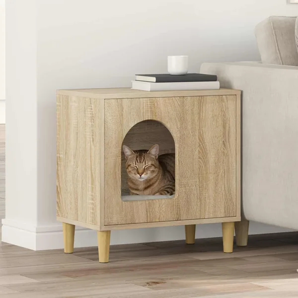 Maison pour chat Sonoma 51 x 30 x 52 cm Bois d'ingénierie