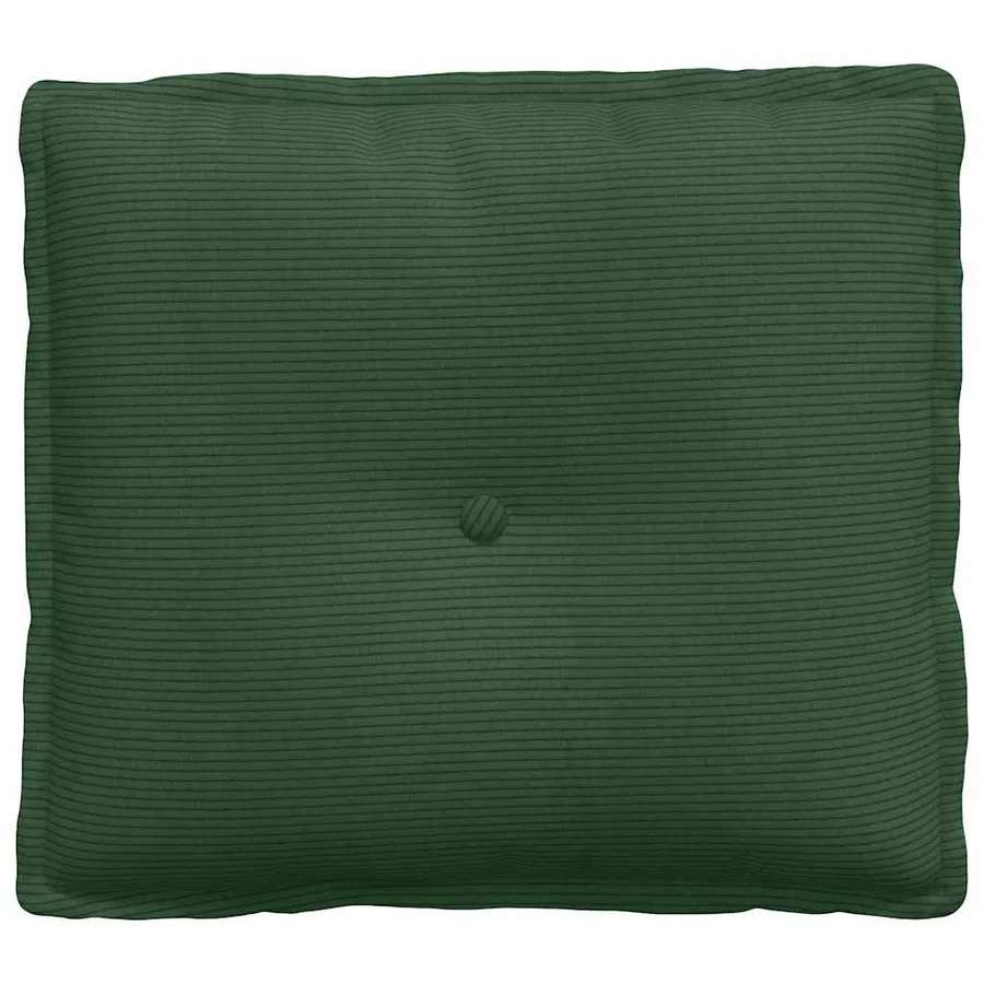 Coussin de Dos Vert Jungle 50 x 45 cm Tissu en velours côtelé - 5