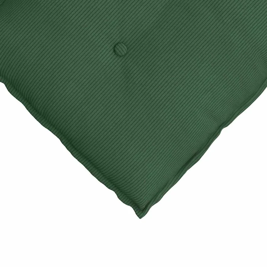 Coussin de Dos Vert Jungle 50 x 45 cm Tissu en velours côtelé - 7