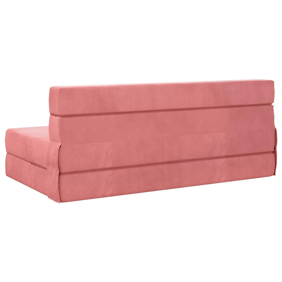 Canapé-lit pliable Rose 152 x 86,5 x 60 cm Tissu - 5