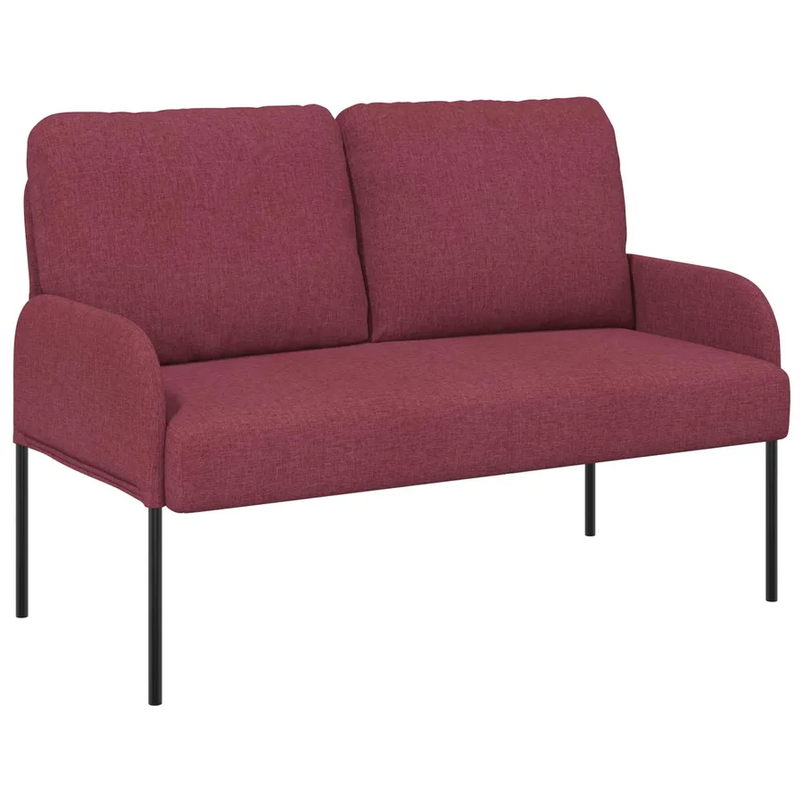 Ensembles de canapés 3 pcs Bordeaux 115 x 56 x 80 cm - 5