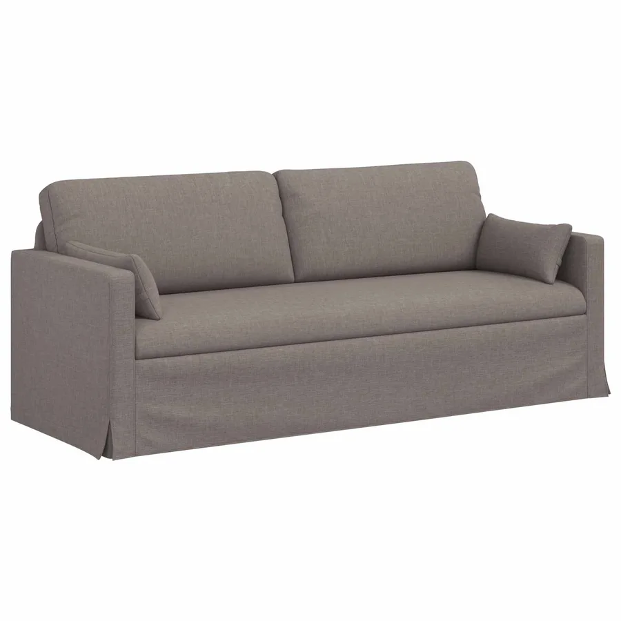 Ensemble de Canapés 2 pcs Taupe 198 x 78 x 80 cm tissu - 5