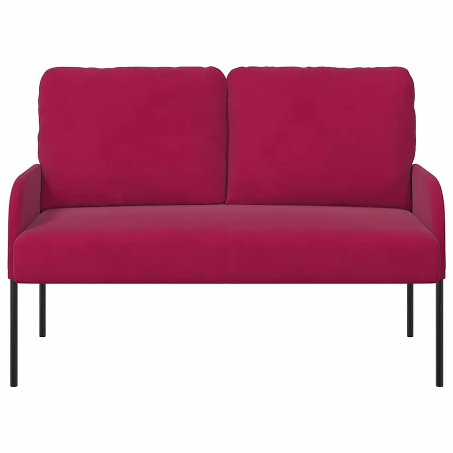 Canapés avec coussin 110cm Bordeaux Contreplaqué - 4