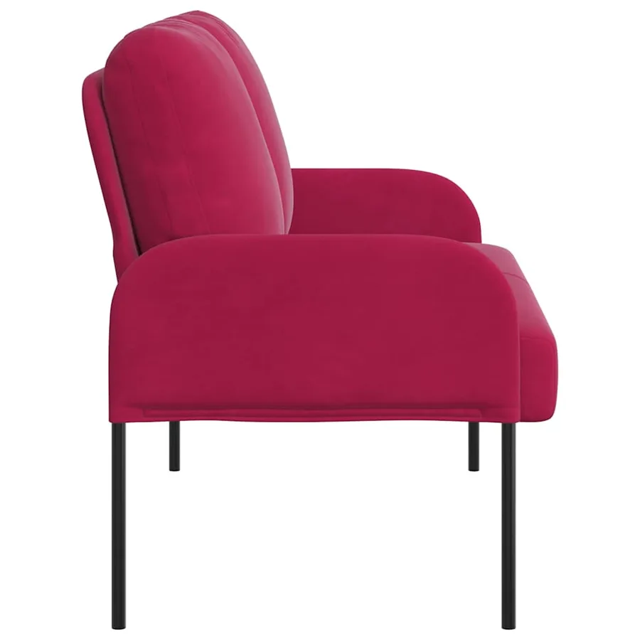 Canapés avec coussin 110cm Bordeaux Contreplaqué - 5