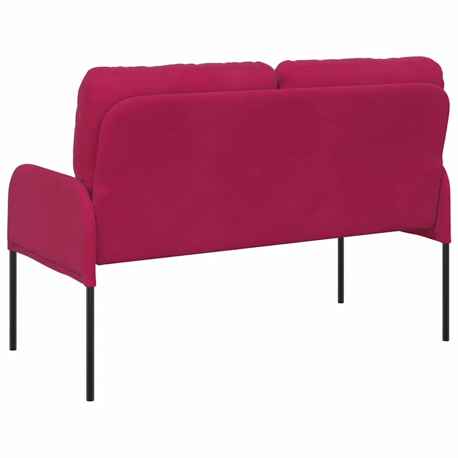Canapés avec coussin 110cm Bordeaux Contreplaqué - 6