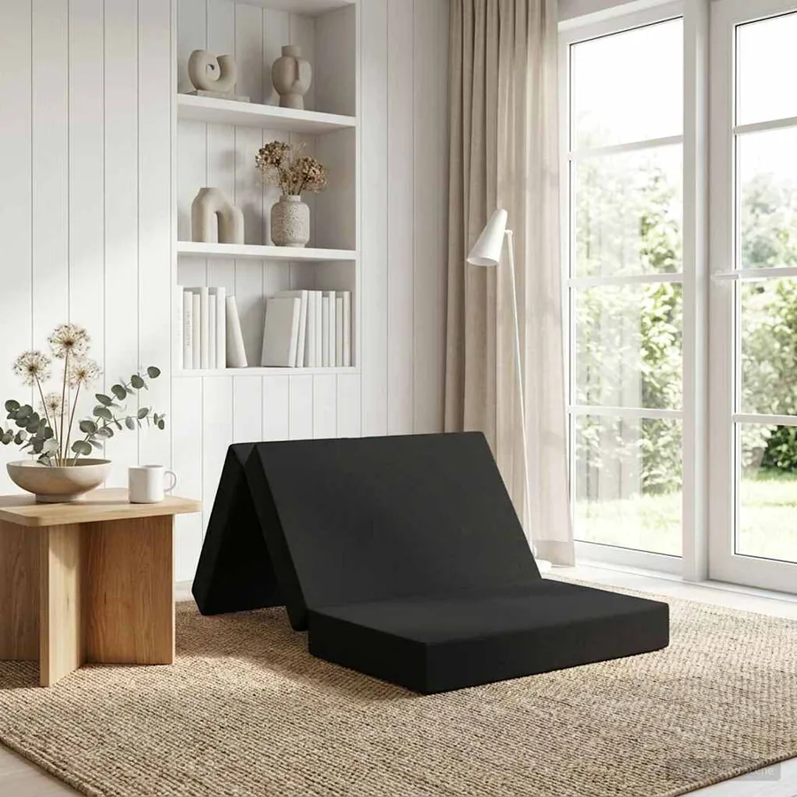Canapé-lit pliable 80 x 67 x 45 cm Noir