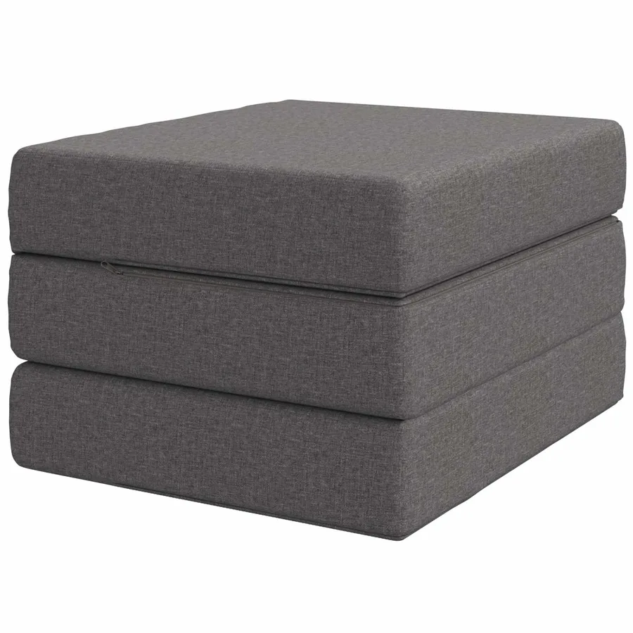Canapé-lit pliable 75 x 67 x 45 cm Gris clair - 5