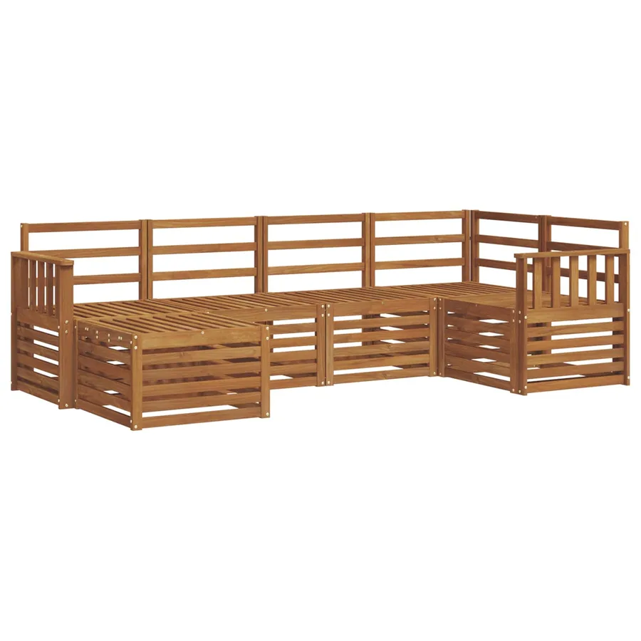 Ensemble de canapé d'angle 6 pcs Naturel - 2