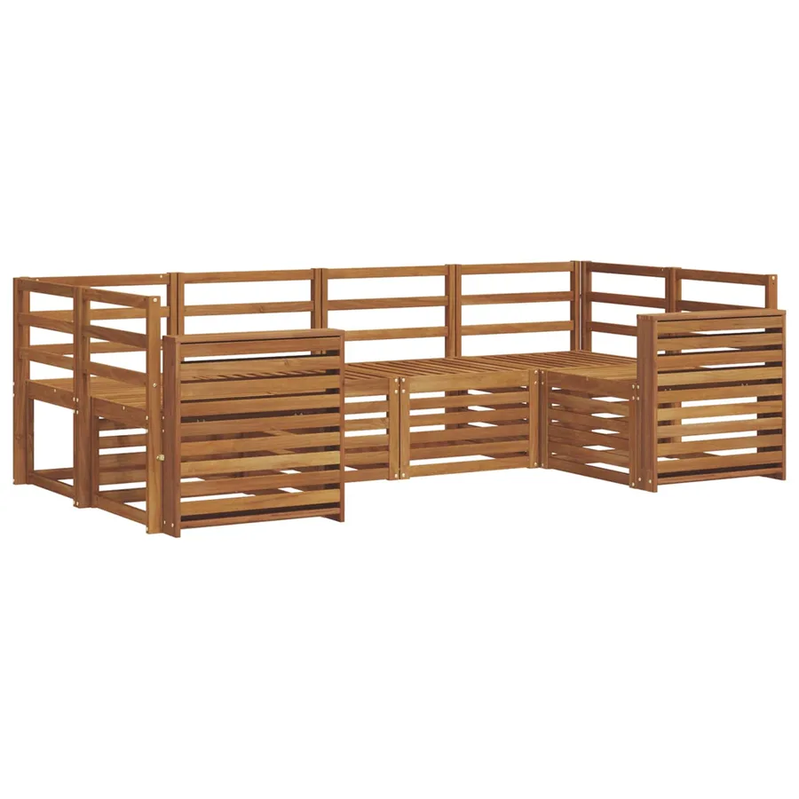Ensemble de canapé d'angle 6 pcs Naturel - 2
