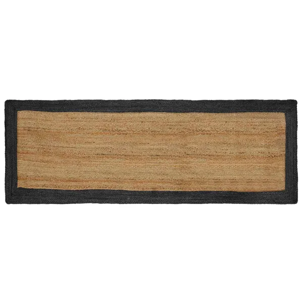 Tapis de surface Gris foncé 80 x 250 cm Jute