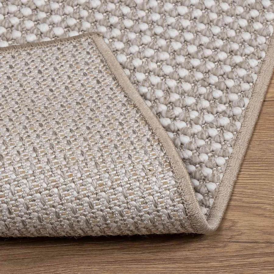 Tapis de surface Carré LUGO Taupe 200 x 200 cm Polyester - 4