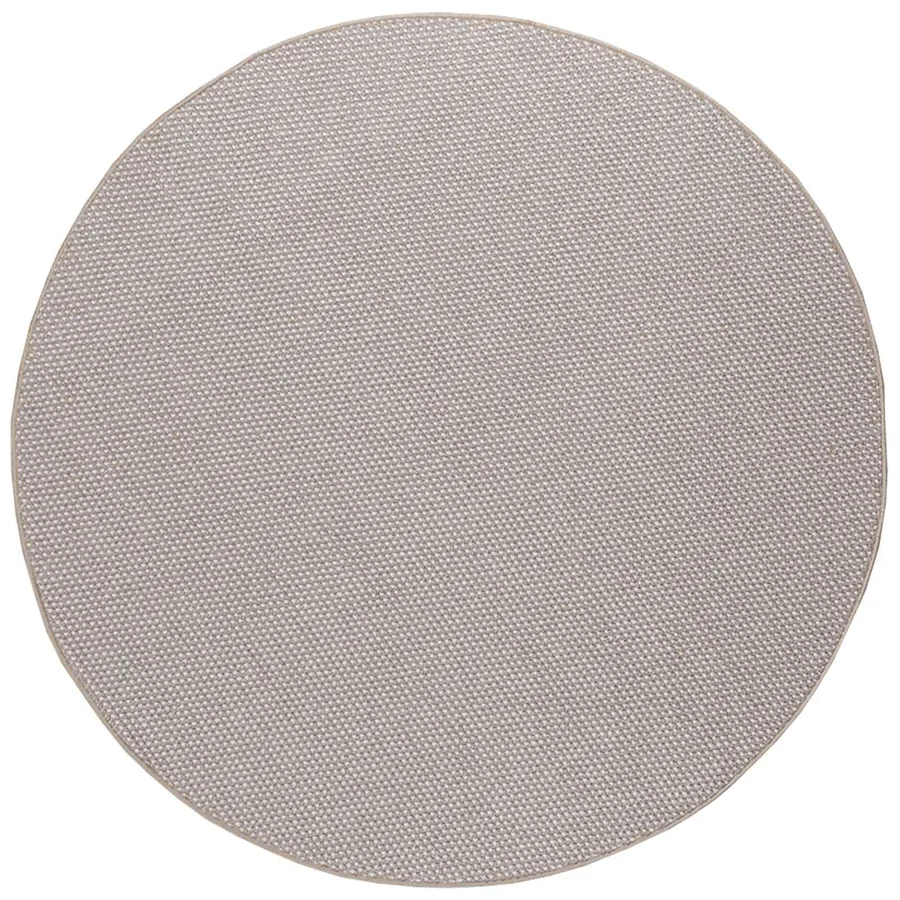 Tapis de surface Rond LUGO Taupe Ø 120 CM Polyester - 2