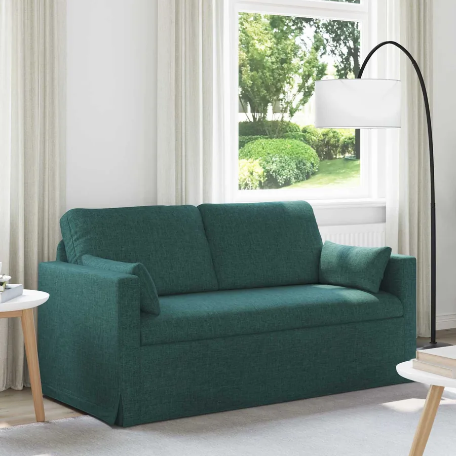 Canapé Vert foncé 158 x 78 x 80 cm tissu