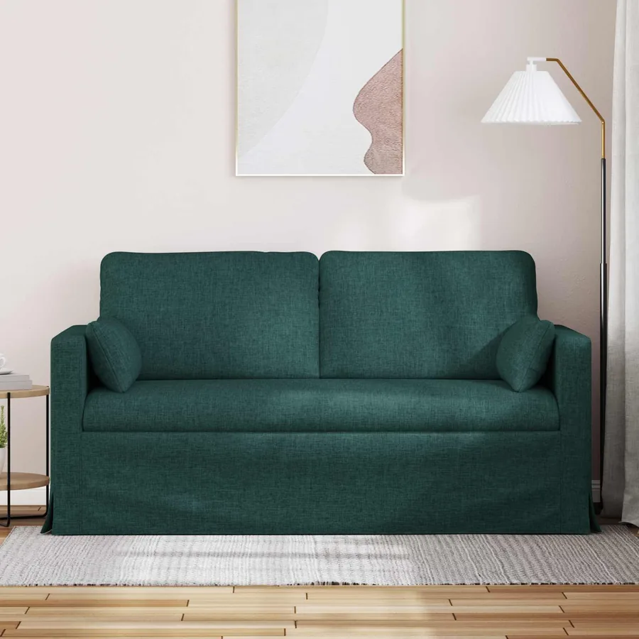 Canapé Vert foncé 158 x 78 x 80 cm tissu - 3