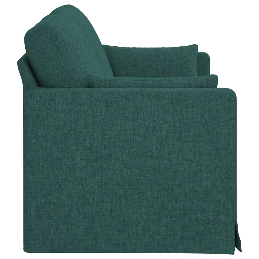 Canapé Vert foncé 158 x 78 x 80 cm tissu - 5